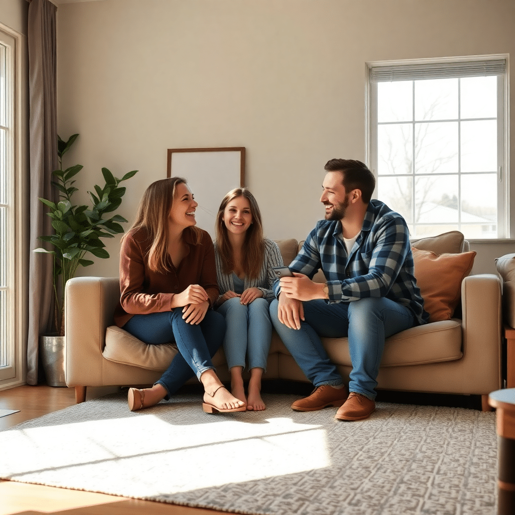 Orchard-Prefab-Cottage-Design-Homebuyers-Moving-In-Depiction