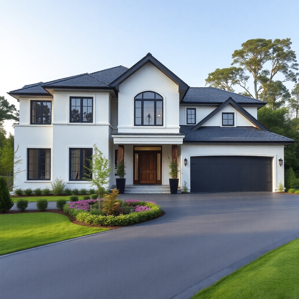 Modern and stylish prefab home exterior in Hamilton featuring affordable, energy-efficient design with high-quality materials.