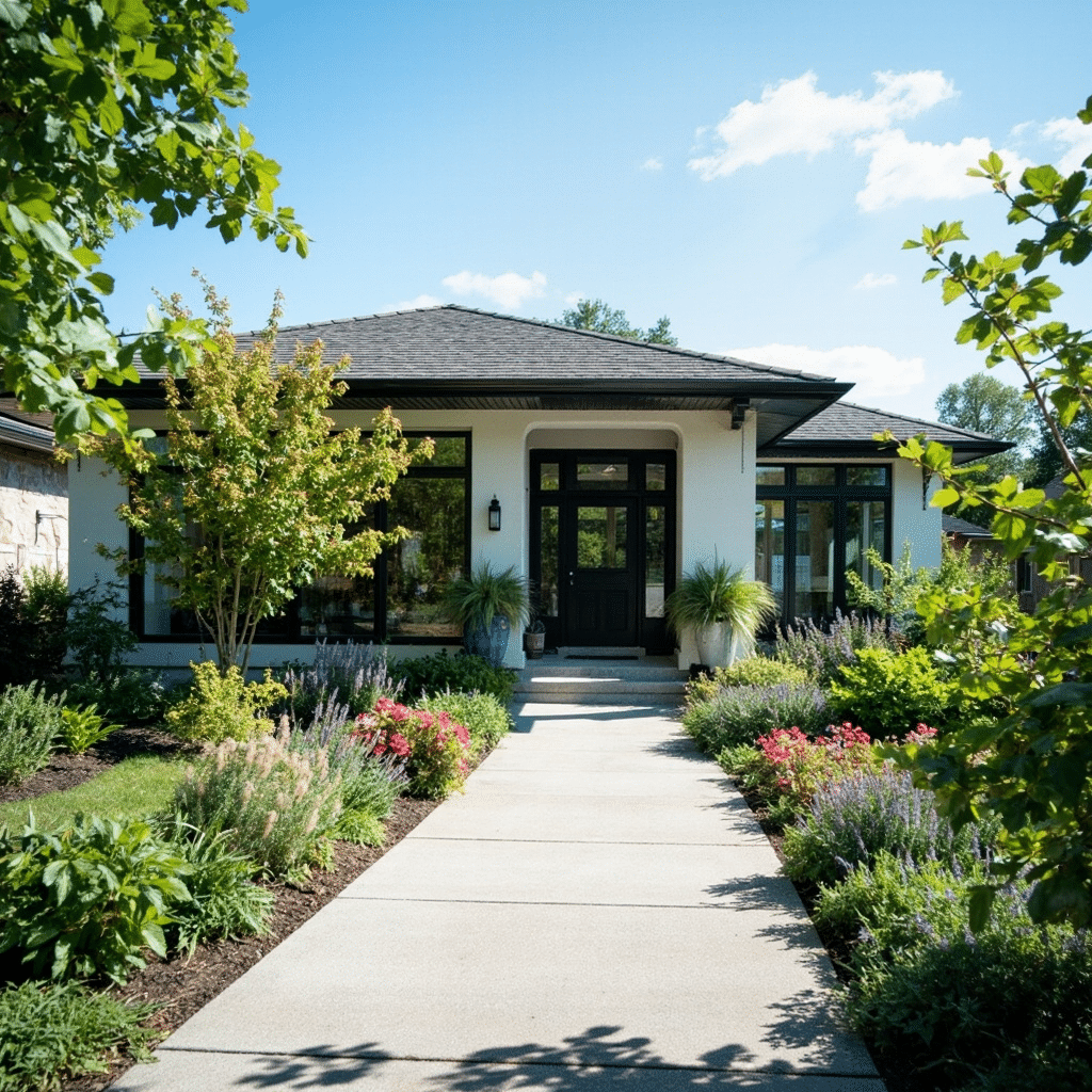 Mid-range 1,600 sq. ft. prefab home in North London, Ontario, built in 2024 with CSA A277 certification, costing $380,000 for construction plus $240,000 lot, completed in 5 months, delivering 28% lower annual energy use than Ontario Building Code minimum.