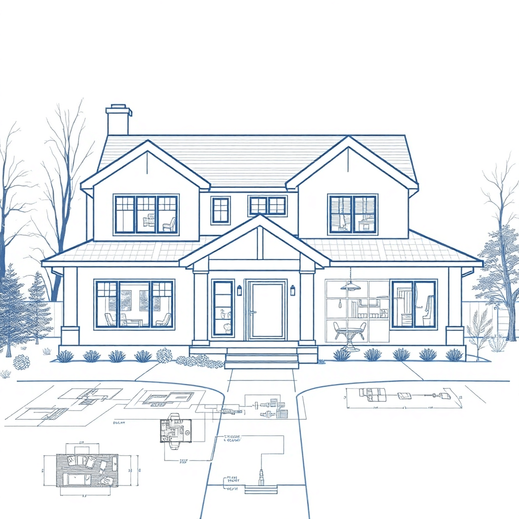 Prefab-Homes-and-Cottages-Design-Schematics-Depiction