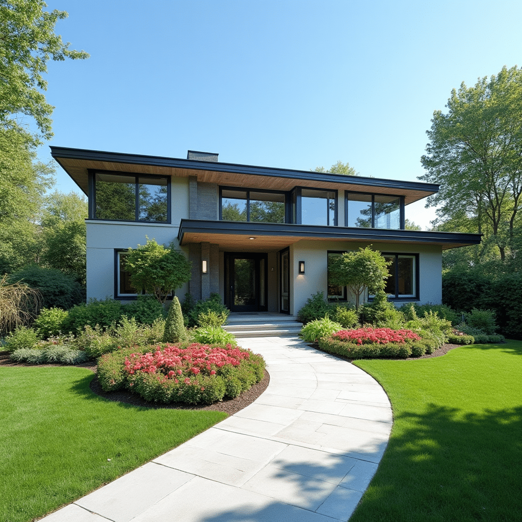 Newly constructed modular prefab home in London, Ontario — modern 3-bedroom design with energy-efficient features, built in a controlled environment to Ontario Building Code standards.