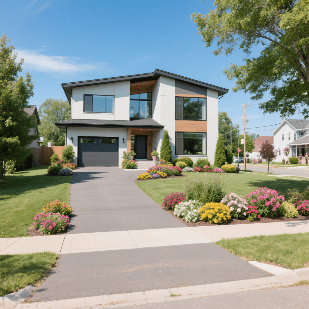 Modern prefab home in London, Ontario built to Ontario Building Code standards — 3-bedroom modular design offering energy efficiency, cost savings, and faster construction for homeowners in 2025.