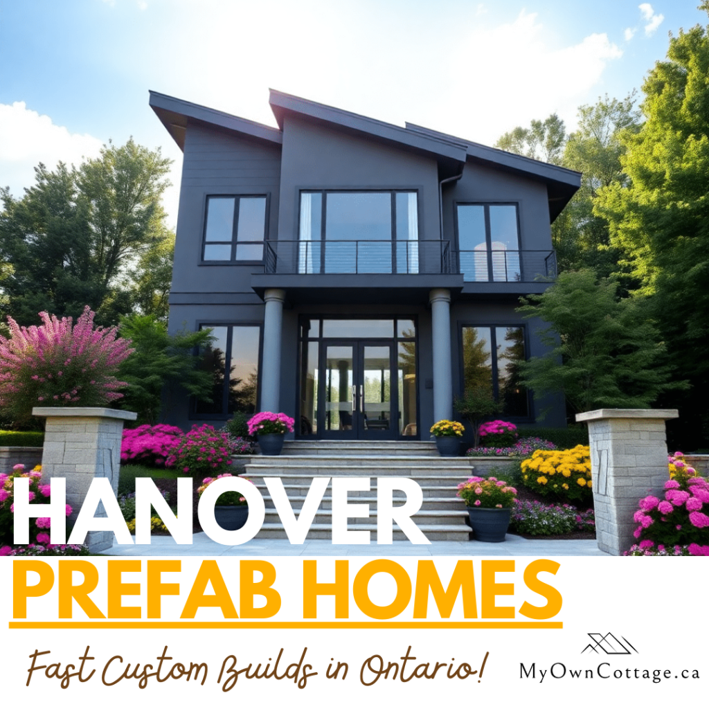 Modern prefab home in Hanover, Ontario by My Own Cottage – affordable, eco-friendly, and move-in ready in months.