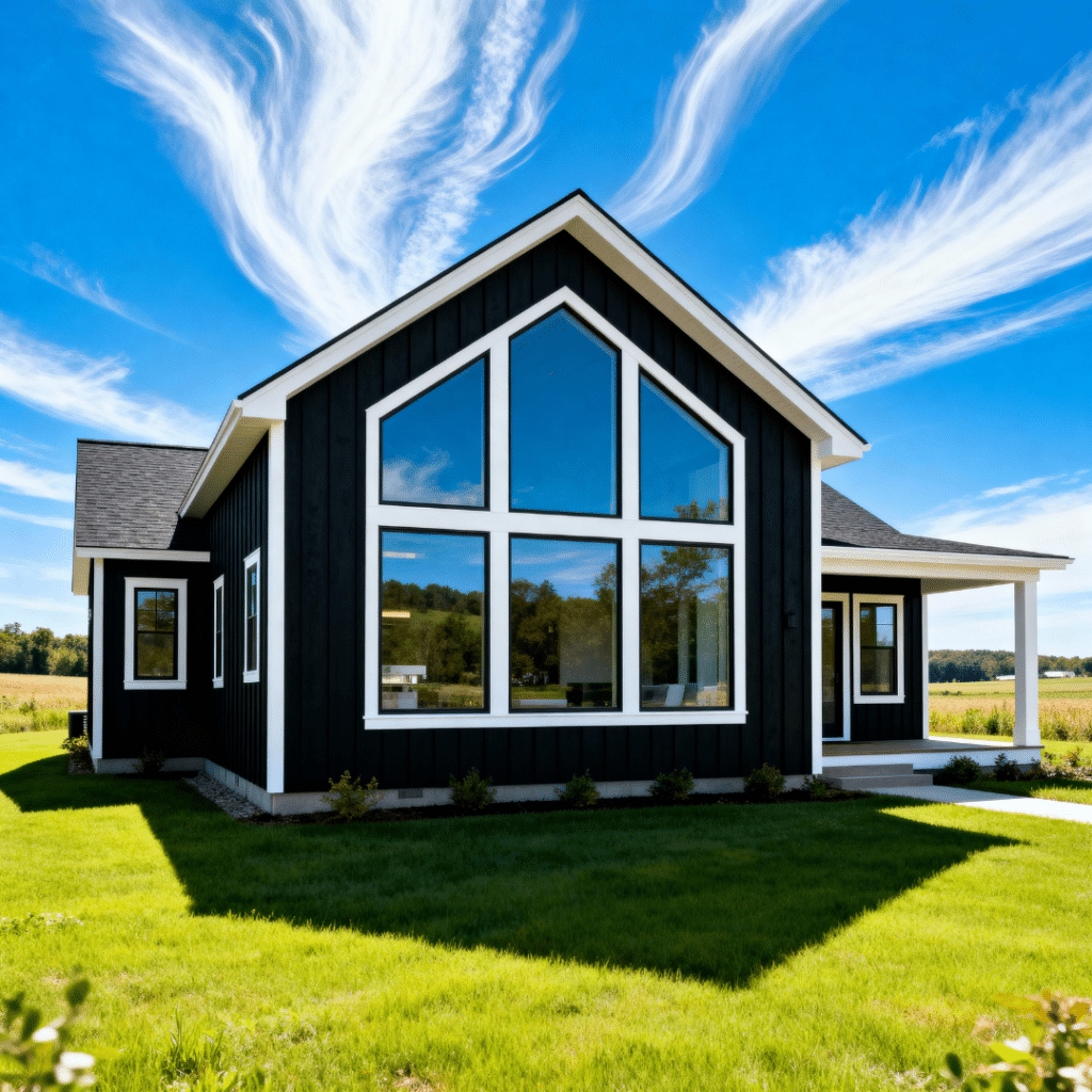 modern prefab homes Canada price list showing a small prefab home exterior sized 400 to 800 square feet