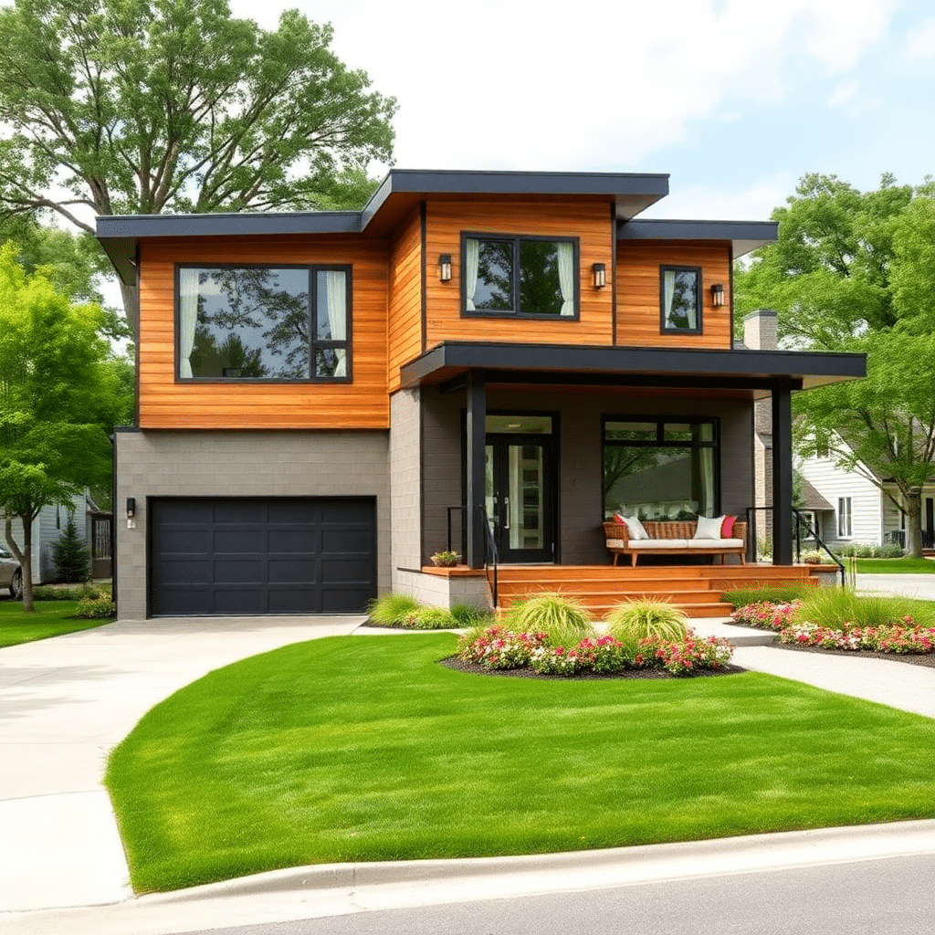 prefab-homes-Brampton-Beautiful-Modern-Affordable-Prefab-Home-Sleek-Exterior-Unique-Design-in-Brampton-Ontario-Canada