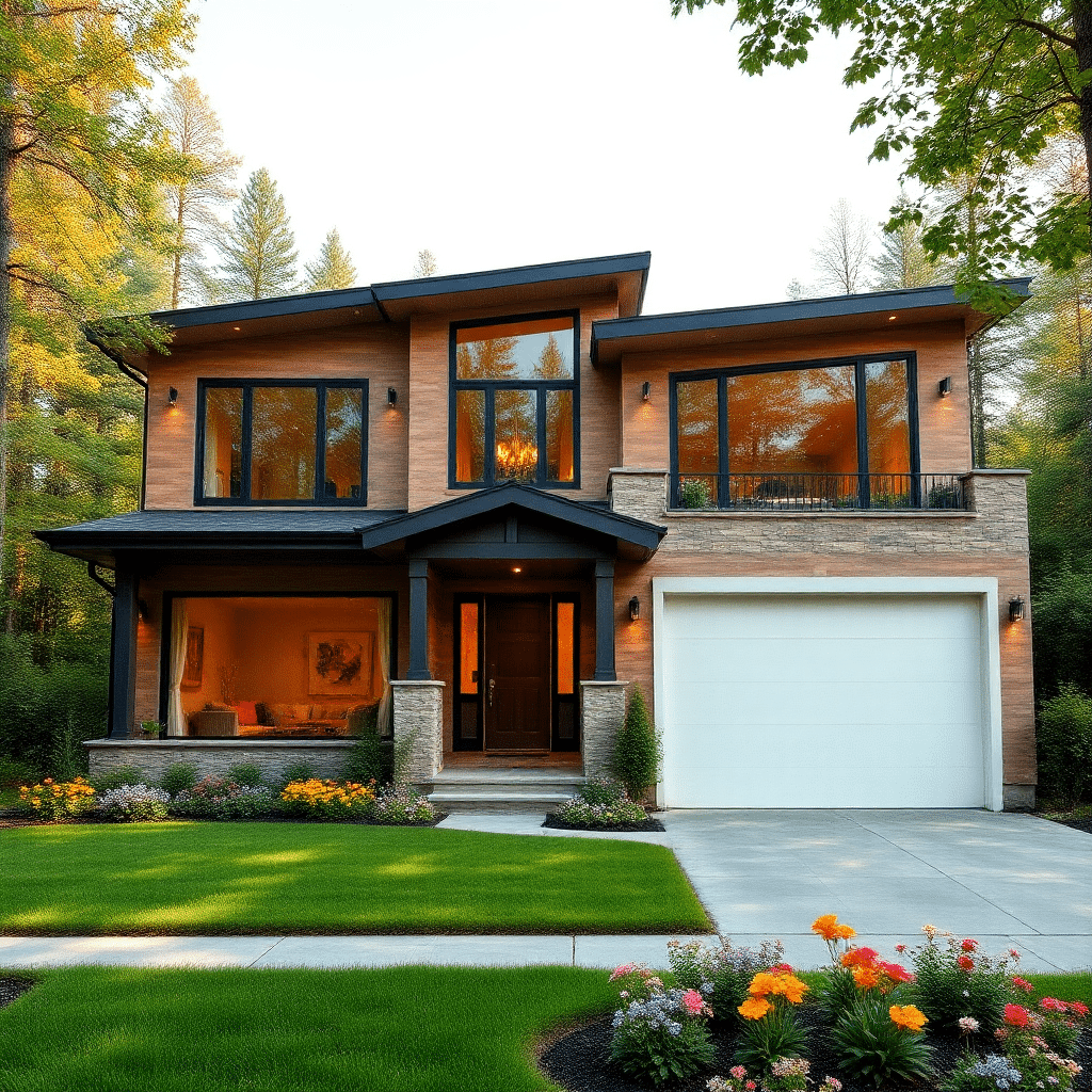 prefab-homes-Brampton-Beautiful-Modern-Affordable-Prefab-Home-Stylish-Exterior-Unique-Design-in-Brampton-Ontario-Canada