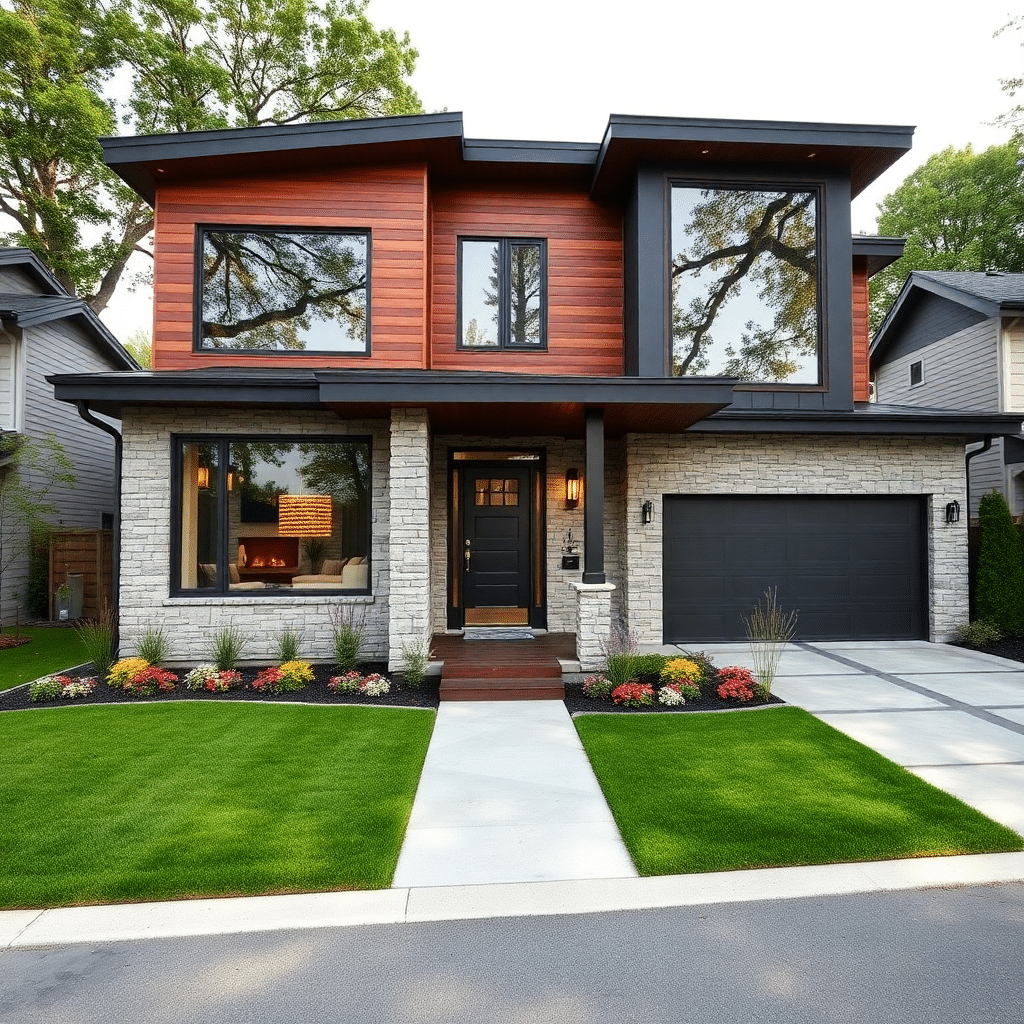 prefab-homes-Brampton-Beautiful-Modern-Prefab-Home-Sleek-Exterior-Unique-Design-in-Brampton-Ontario-Canada