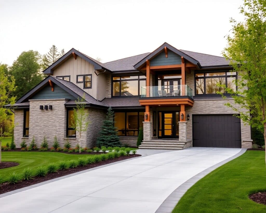 Modern and affordable prefab home in Windsor with sleek exterior design — an example of high-quality modular construction by My Own Cottage