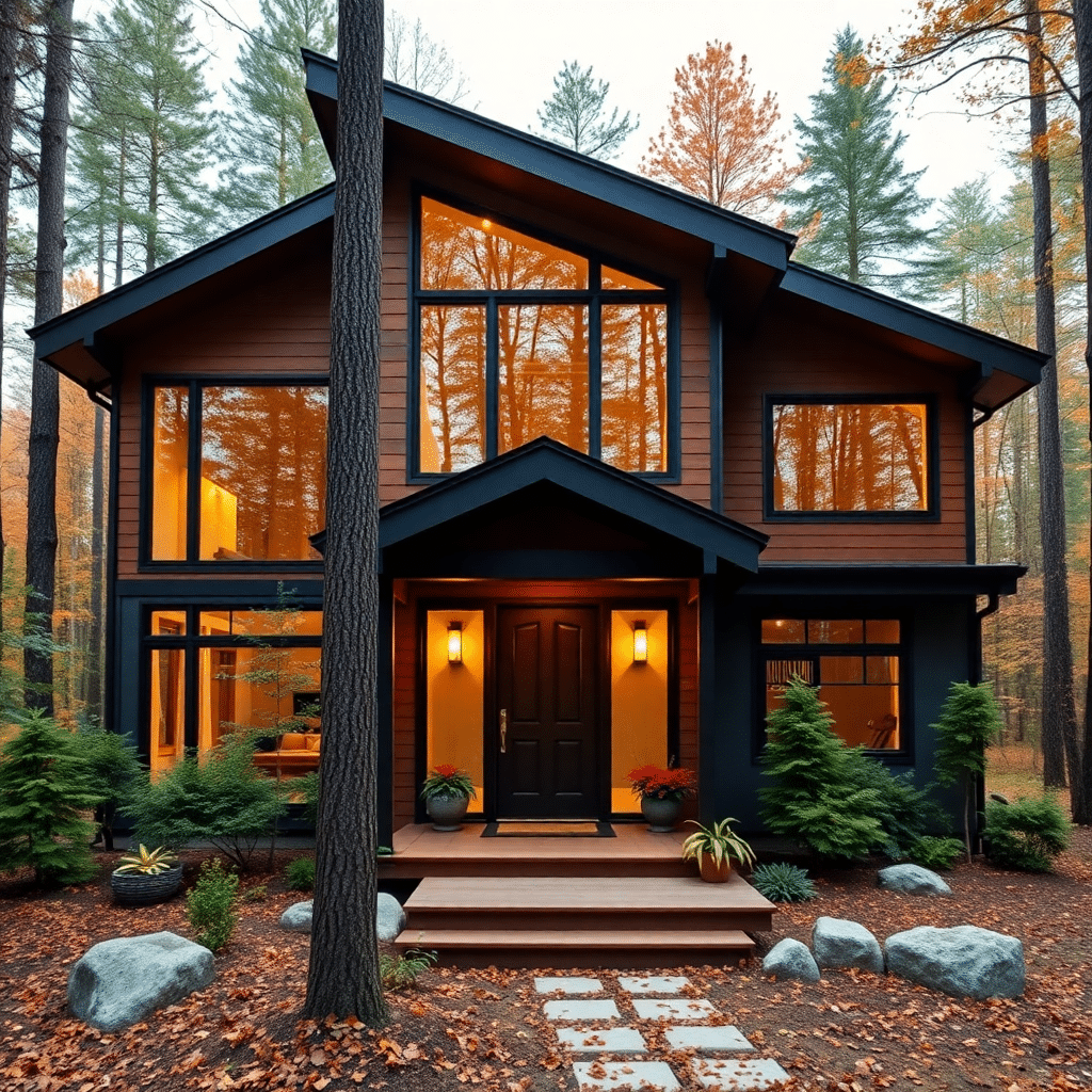 Small modern prefab home in Thunder Bay with finished basement, energy-efficient design, and modular construction suitable for rural, lakeside, and seasonal living.