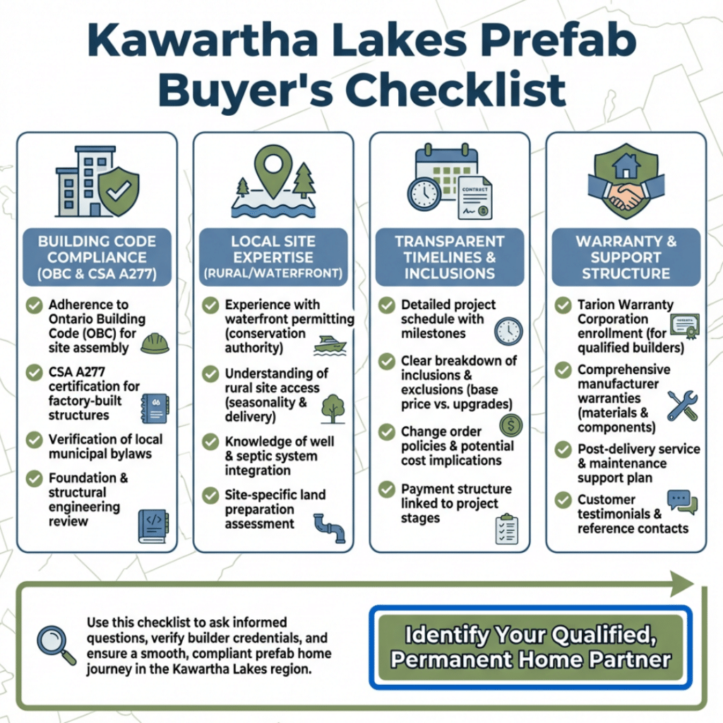 What to look for in a Kawartha Lakes prefab builder when choosing the best prefab homes in Kawartha Lakes