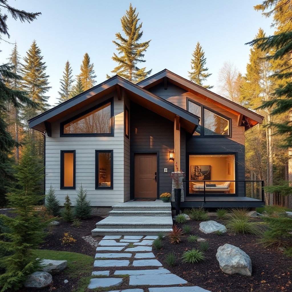 Small-Prefab-Homes-New-Brunswick-beautiful-luxury-modern-affordable-small-prefab-home-rustic-exterior-design-example-in-New-Brunswick-Canada