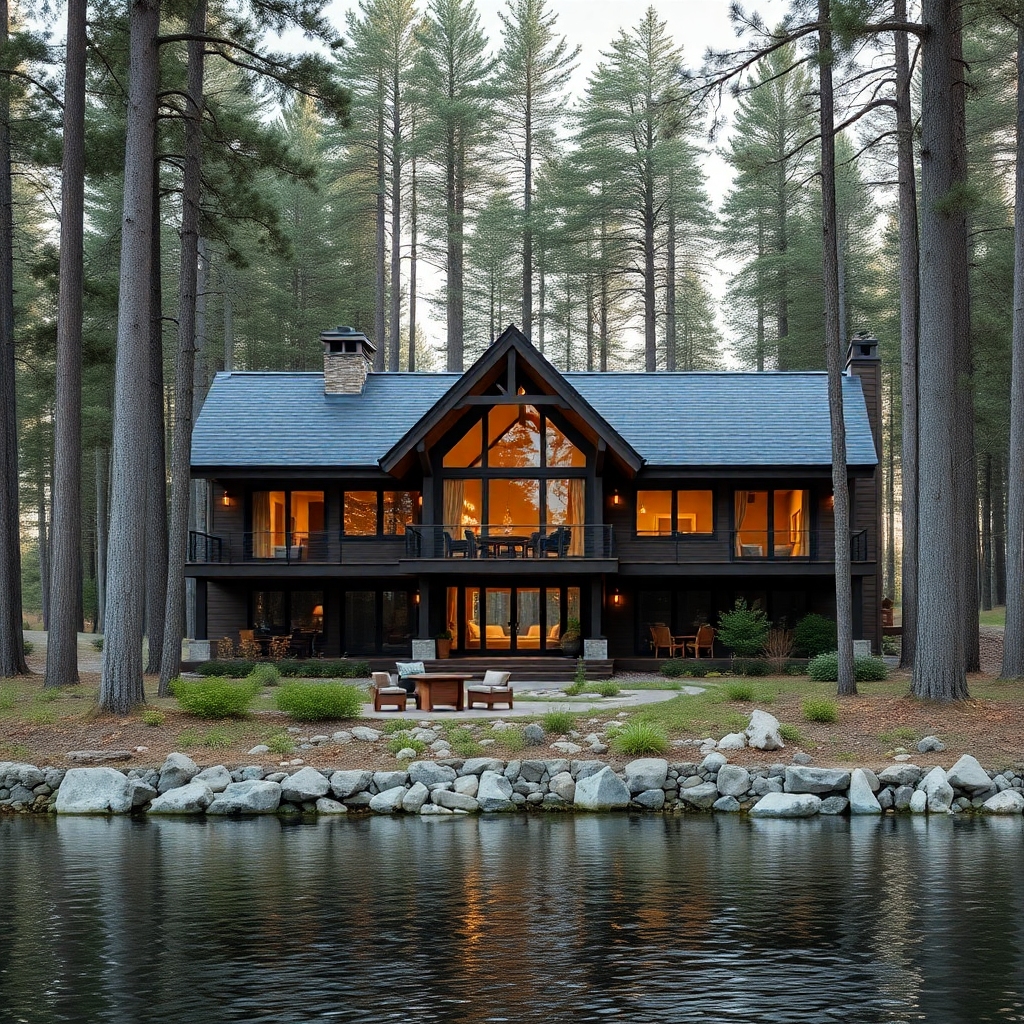 Custom-Prefab-Cabins-Ontario-With-Delivery-and-Installation-Beautiful-Modern-prefab-cabin-Sleek-Exterior-Unique-Design-in-Ontario-Canada