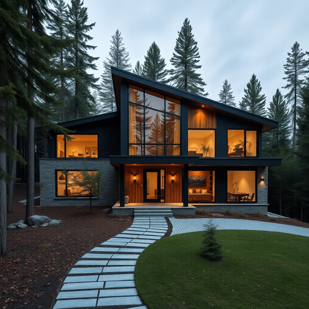 Modular-Homes-Ontario-Beautiful-Modern-Modular-Home-Sleek-Exterior-Unique-Design-in-Ontario-Canada