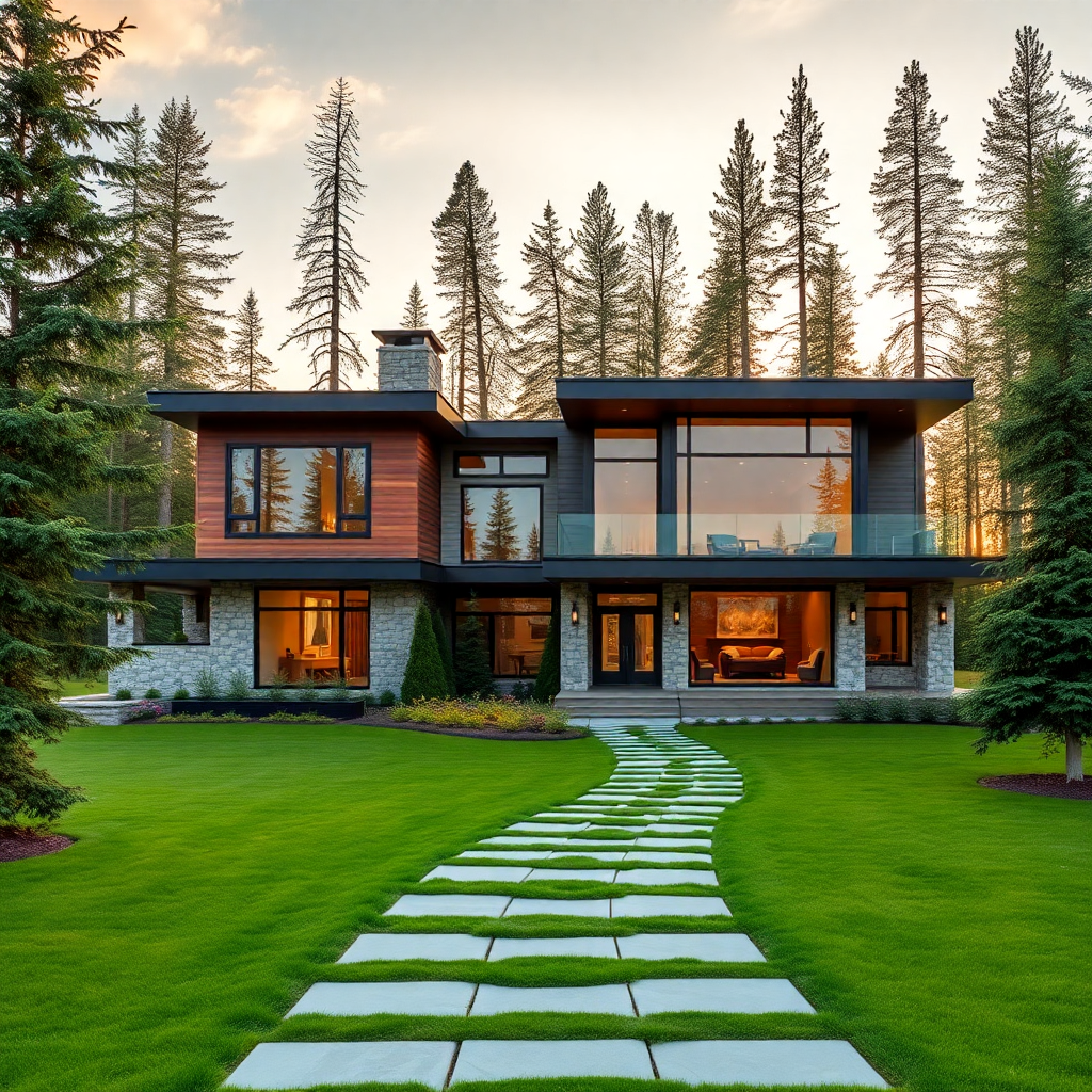 Online-Estimates-Canadian-Prefab-Homes-Beautiful-Modern-Prefab-Home-Stylish-Exterior-Unique-Design-in-Ontario-Canada