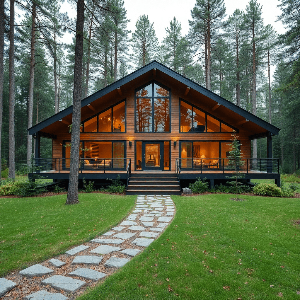 Prefab-Cabins-Ontario-Wonderful-Luxury-Modern-Affordable-Prefab-Cabin-Stylish-Exterior-Unique-Design-in-Ontario-Canada