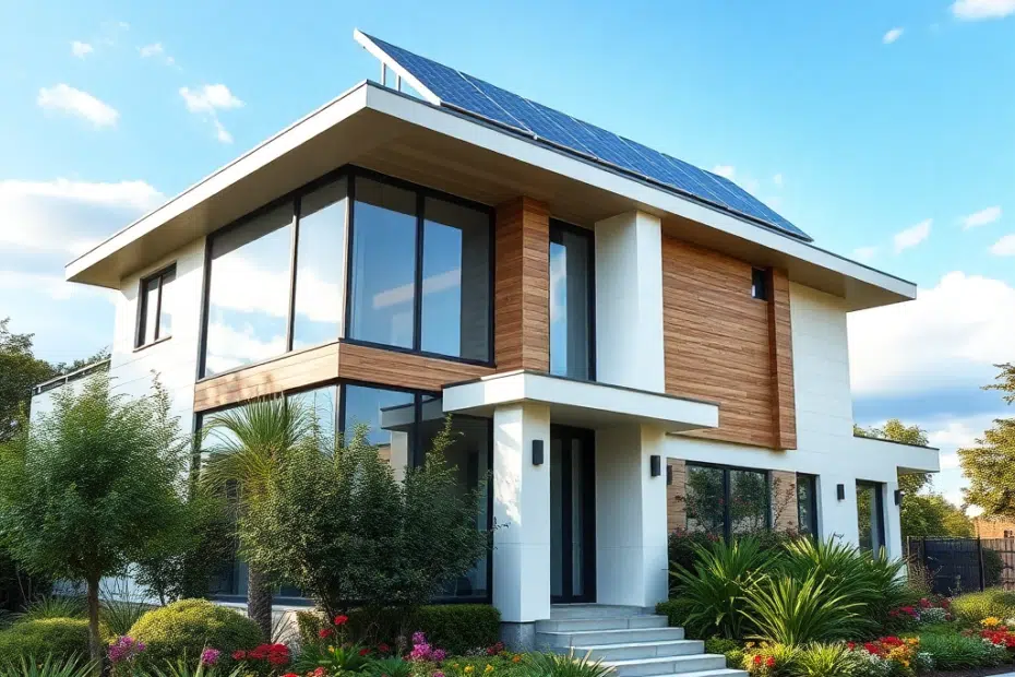 Sustainable-Features-in-Canadian-Prefab-Homes-Beautiful-Luxury-Modern-Affordable-Prefab-Home-Stylish-Exterior-Unique-Design-with-solar-panels-in-a-Remote-Location-in-Canada