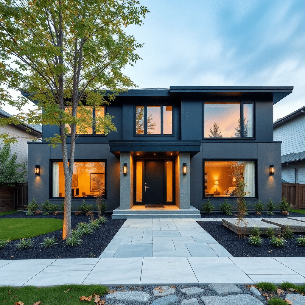 Low-Cost-2-Bedroom-House-Plans-Beautiful-Modern-Prefab-Home-Stylish-Exterior-Unique-Design-in-Ontario-Canada