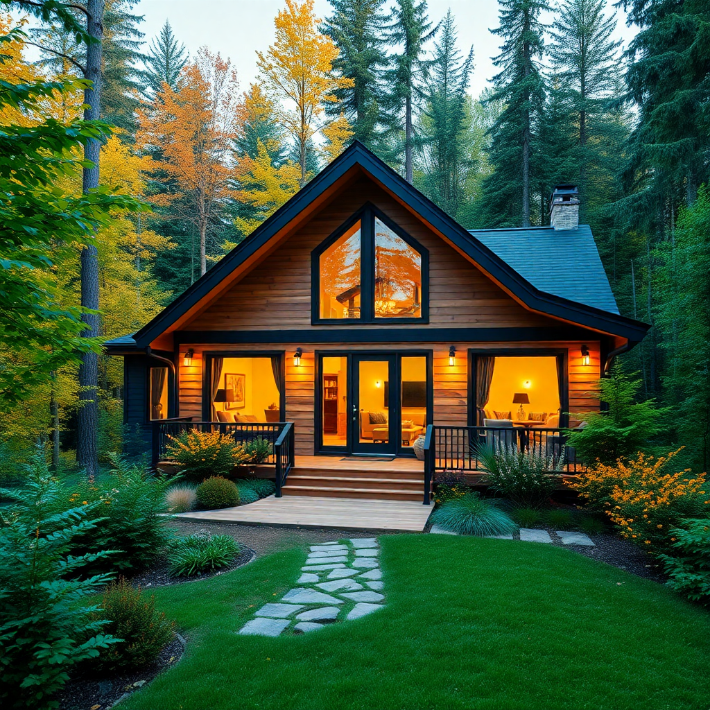 Popular-Two-Bedroom-House-Plan-Styles-Beautiful-Modern-Affordable-Prefab-Cottage-Stylish-Exterior-Unique-Design-Example-in-Ontario-Canada