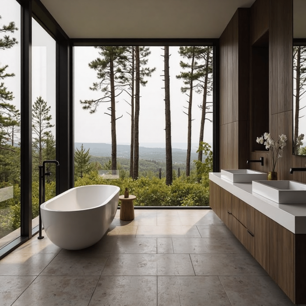 Lake-View-Prefab-Cottage-Home-Interior-Design-Beautiful-Stylish-Modern-Bathroom-Area