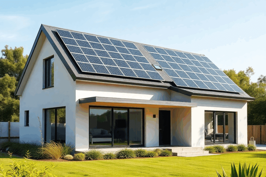 Energy-Efficient-Home-Build-New-energy-efficient-home-featuring-rooftop-solar-panels-modern-design-and-sustainable-materials-showcasing-eco-friendly-construction