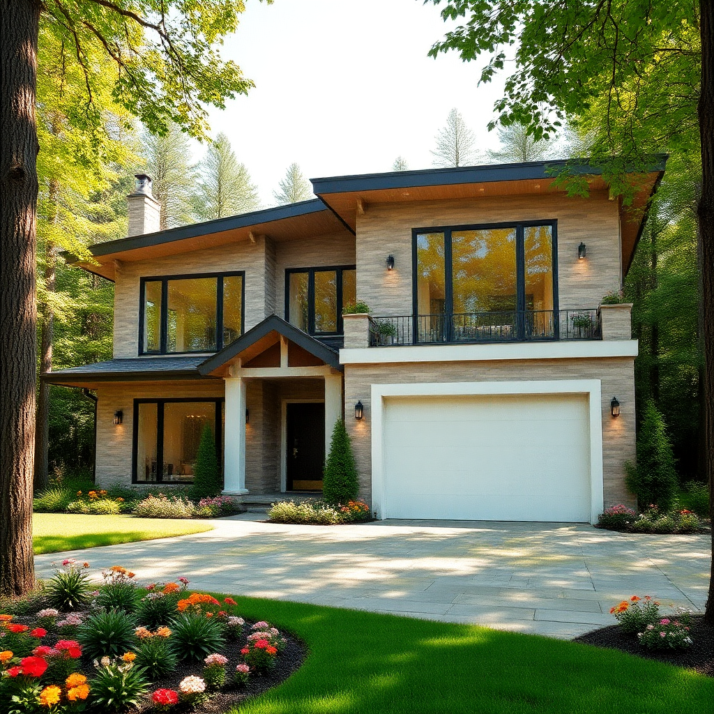 Home-Builder-in-Orillia-Ontario-Canada-Beautiful-Modern-Affordable-Home-Sleek-Exterior-Unique-Design-in-Orillia-Ontario-Canada