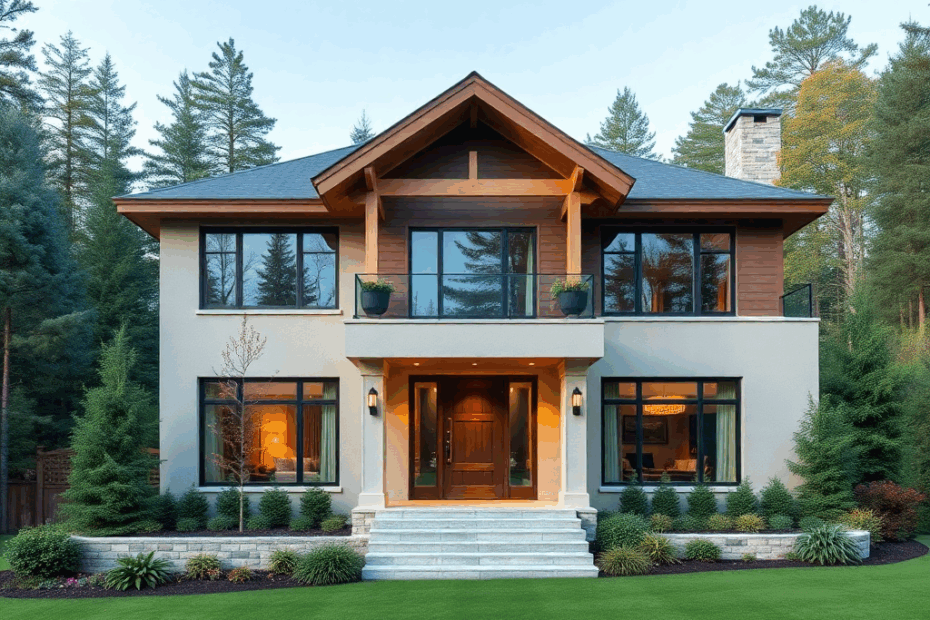 Installing-a-Prefab-Home-in-Belleville-beautiful-luxury-modern-affordable-prefab-Home-stylish-exterior-design-example-in-Belleville-Ontario-Canada
