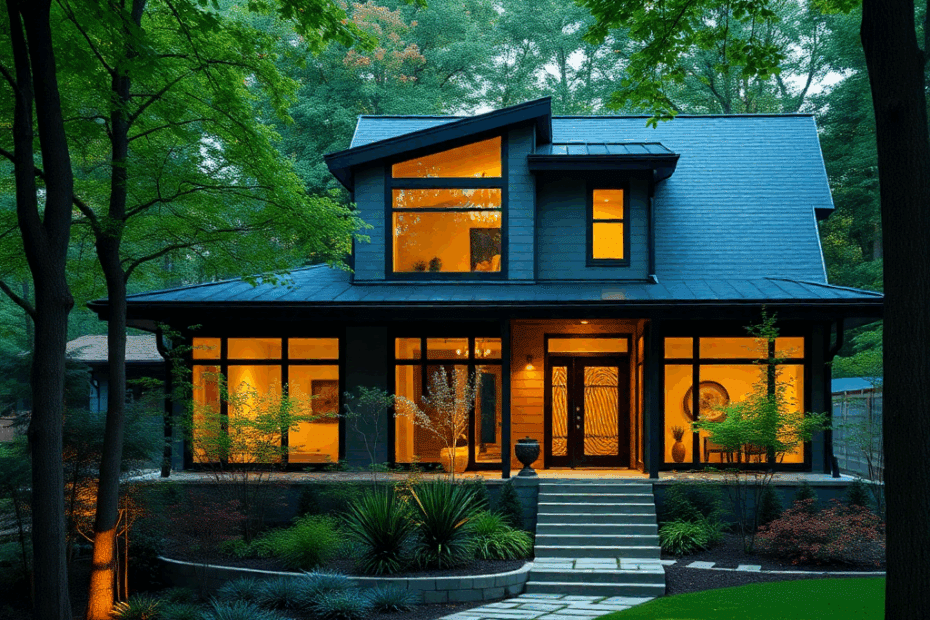 Understanding-Home-Builders-Modern-prefab-home-exterior-with-clean-architectural-lines-large-front-windows-neutral-siding-and-a-landscaped-front-yard