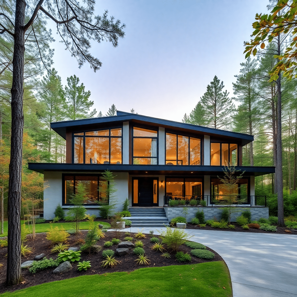 home-builder-Ontario-Canada-Beautiful-Modern-Affordable-Prefab-Home-Sleek-Exterior-Unique-Design-in-Orillia-Ontario-Canada