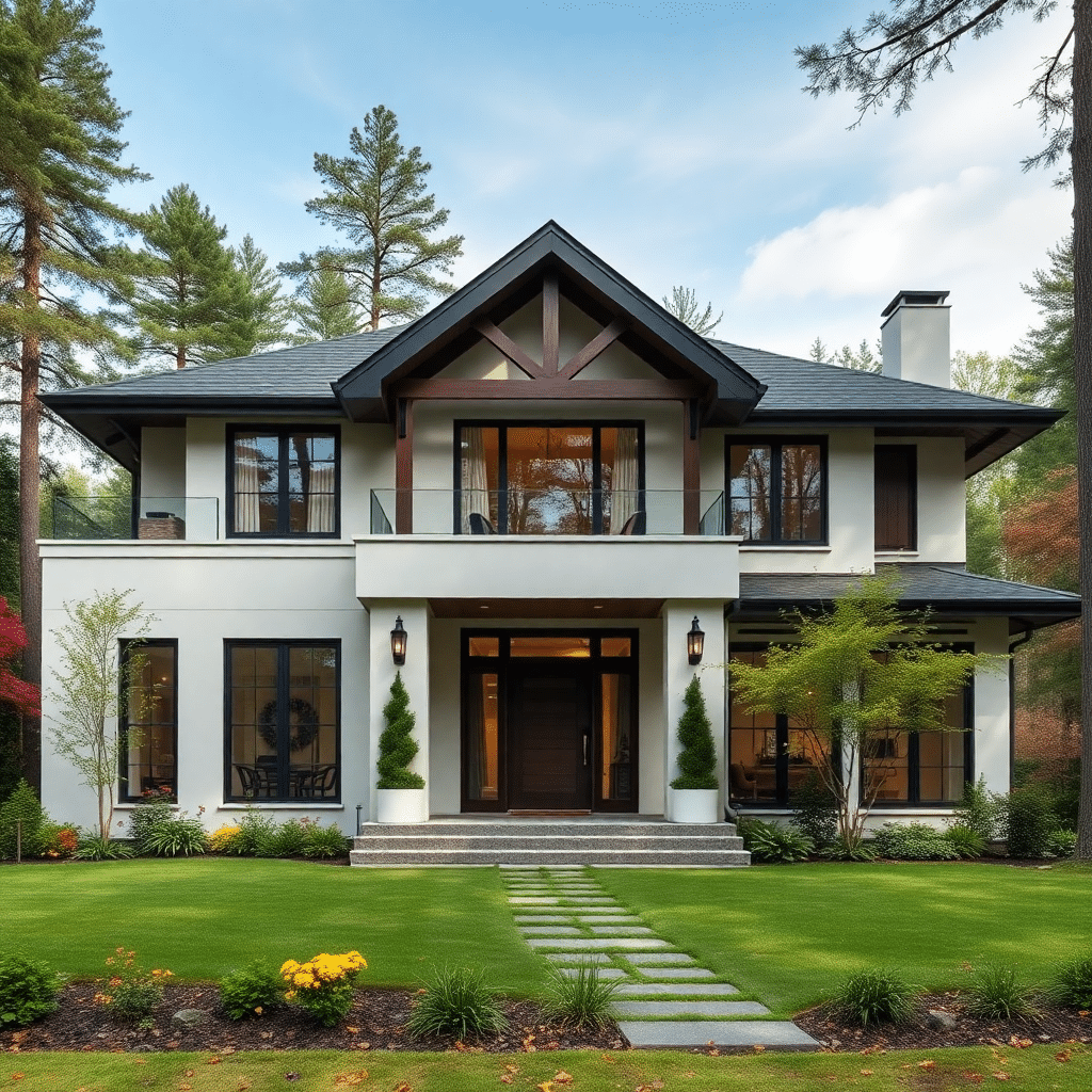 prefab-cottages-ontario-Beautiful-Modern-Affordable-prefab-cottage-Home-Stylish-Exterior-Unique-Design-in-Ontario-Canada