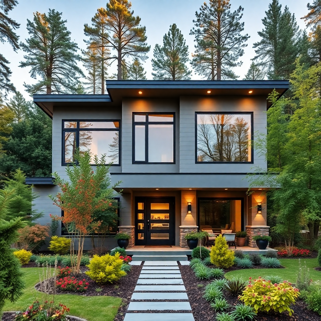 Predesigned-Floor-Plans-for-Homes-in-Orillia-Beautiful-Modern-Affordable-Prefab-Predesigned-Home-Stylish-Exterior-Design-Example-in-Orillia-Ontario-Canada