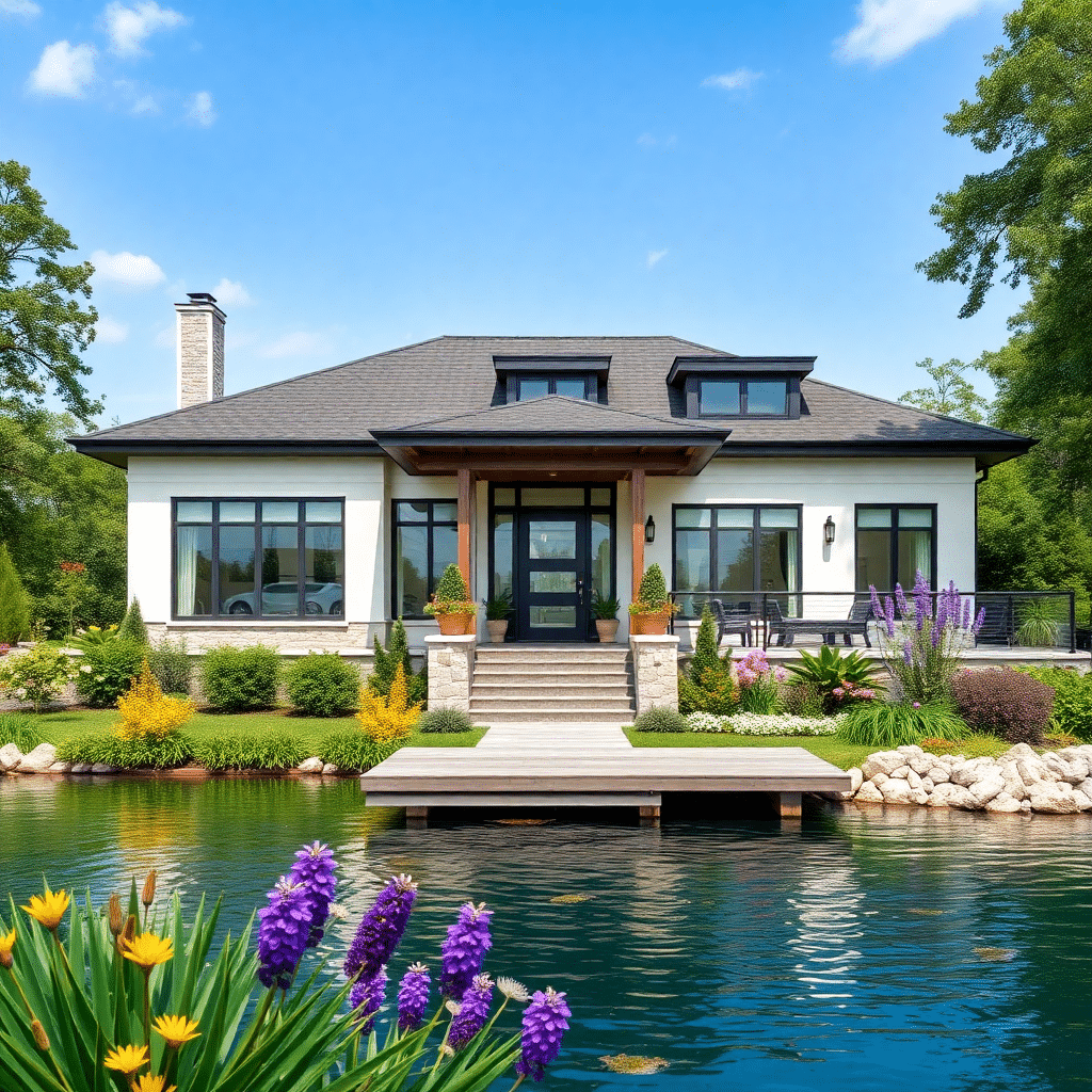 Affordable-Prefab-Cottages-Ontario-White-Waterfront-Modular-Home-Built-to-Code
