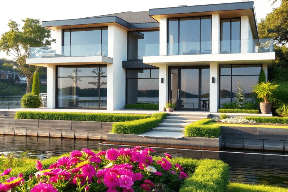 Do-Prefab-Cottages-Hold-Their-Value-in-Ontario-Modern-prefab-cottage-situated-on-a-private-waterfront-lot-in-Ontario-with-large-energy-efficient-windows