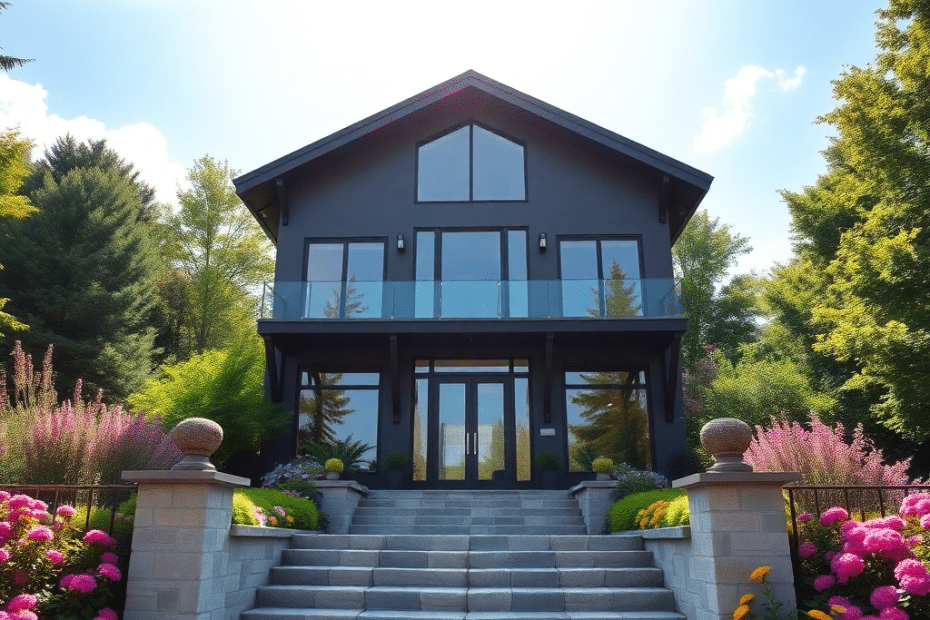 How-Long-Does-It-Take-to-Build-a-Prefab-Cottage-in-Ontario-A-cozy-eco-friendly-prefab-cottage-nestled-on-a-sunlit-hilltop-in-rural-Ontario