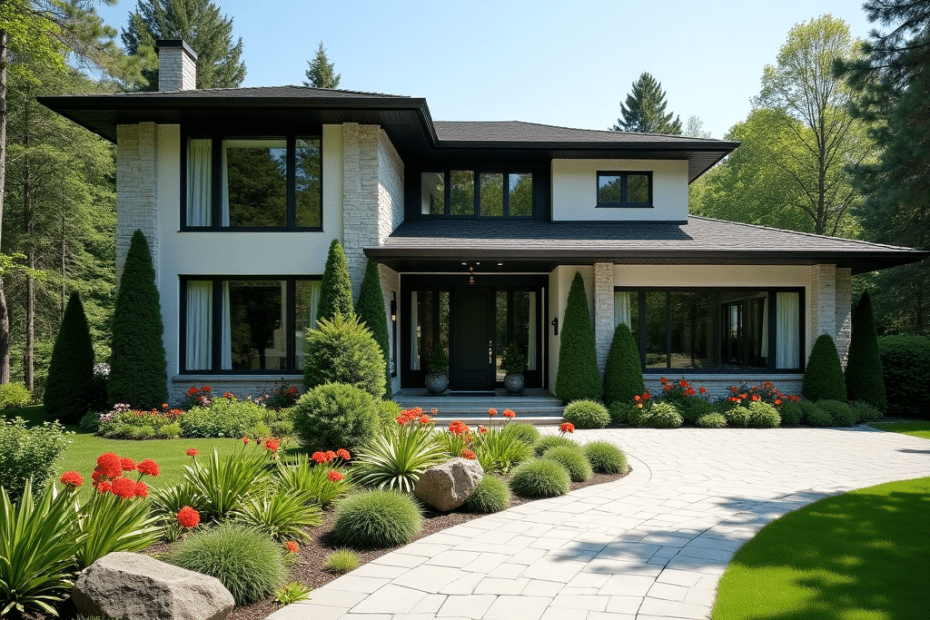 Stylish, sleek modern prefab home exterior in London with clean architectural lines, large windows, and contemporary design—ideal for illustrating common mistakes to avoid when purchasing a prefab property.