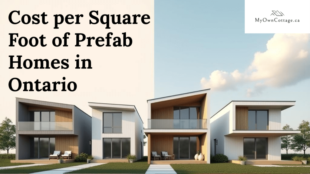 Cost per square foot of prefab homes in Ontario featuring modern prefab house design
