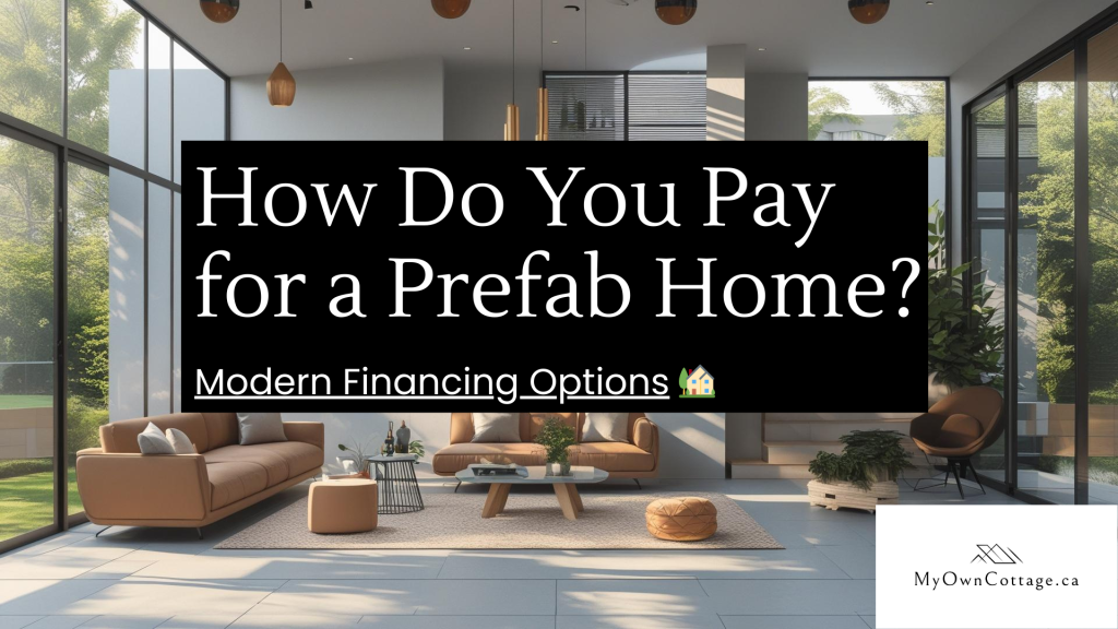Modern prefab home with clean design representing affordable financing and payment options in Ontario.