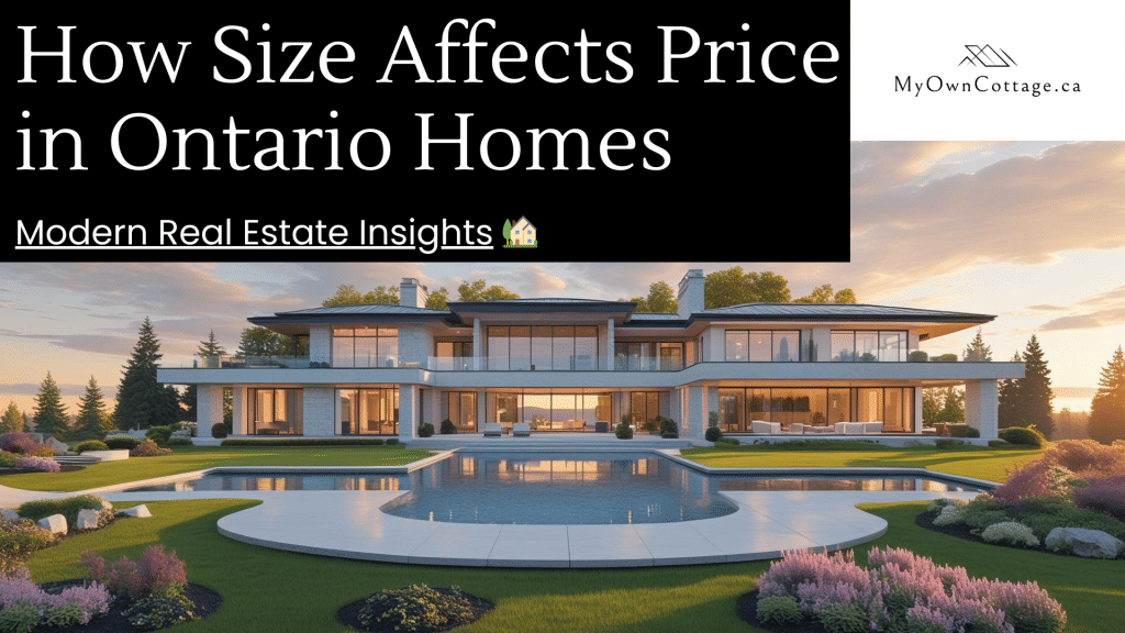 Luxury prefab home in Ontario showcasing how size affects price per square foot and overall cost efficiency.