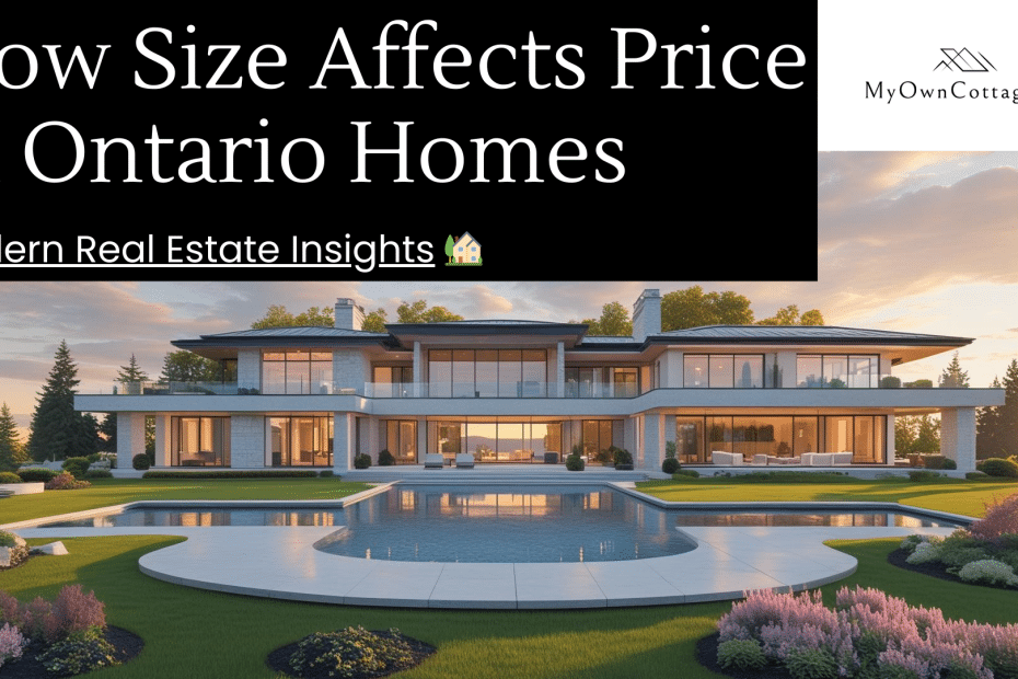 Luxury prefab home in Ontario showcasing how size affects price per square foot and overall cost efficiency.