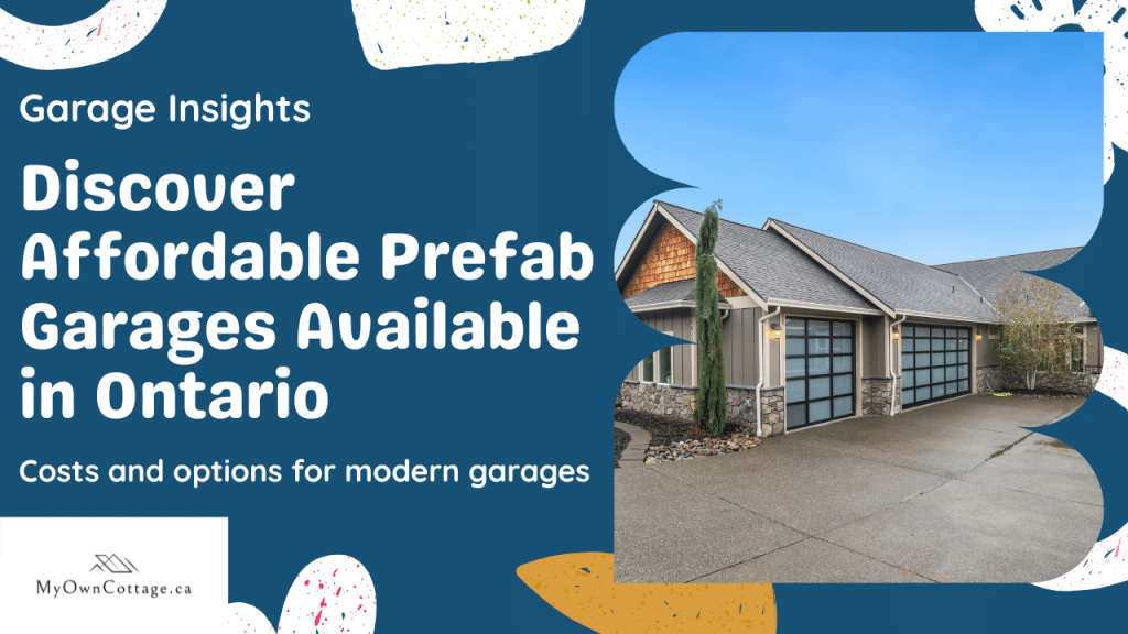 Prefab garage in Ontario by My Own Cottage featuring modern design, affordable construction, and versatile garage functionality.