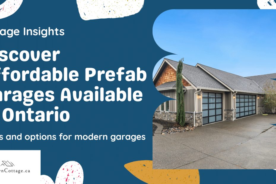 Prefab garage in Ontario by My Own Cottage featuring modern design, affordable construction, and versatile garage functionality.