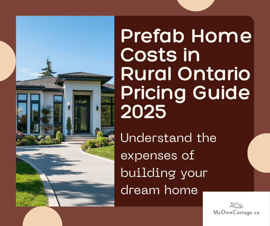 Affordable prefab home in rural Ontario with modern design, showcasing cost-effective housing options for homeowners.