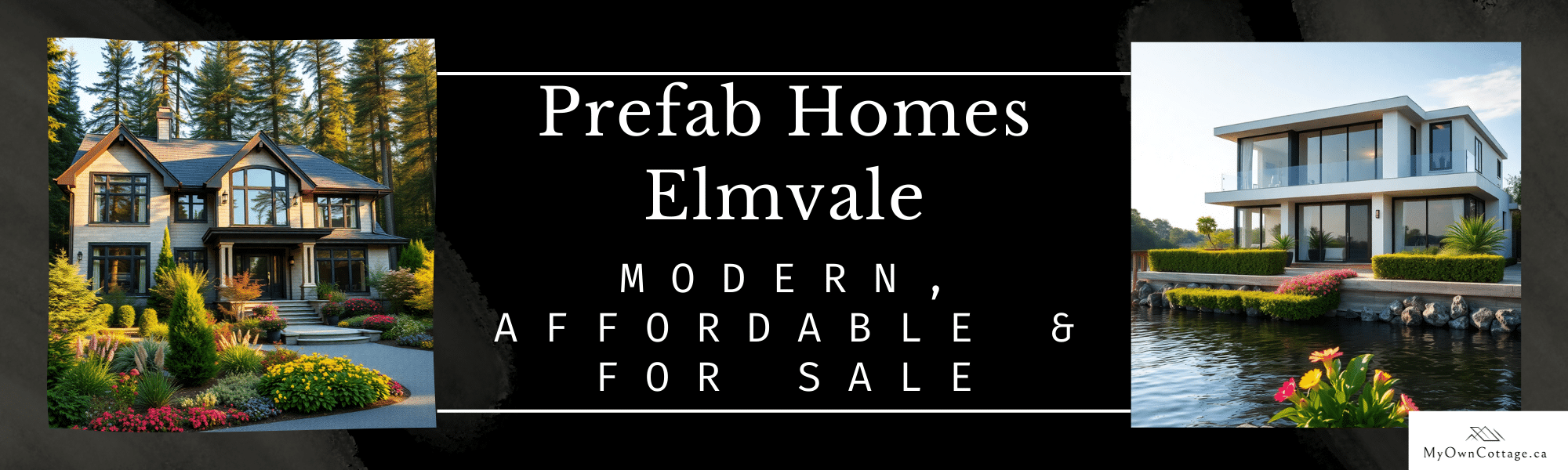 Beautiful prefab home exterior in Elmvale by My Own Cottage, showcasing modern and affordable design.