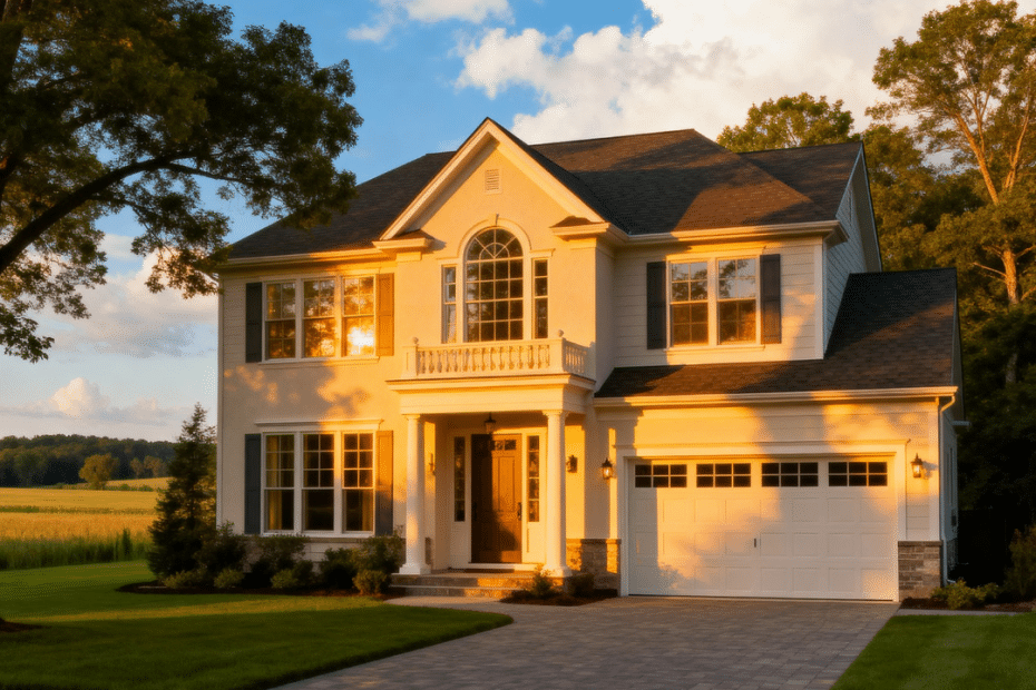 Affordable prefab home in Innisfil, Ontario — stylish, energy-efficient, and customizable by My Own Cottage, featuring a modern garage design in Simcoe County.