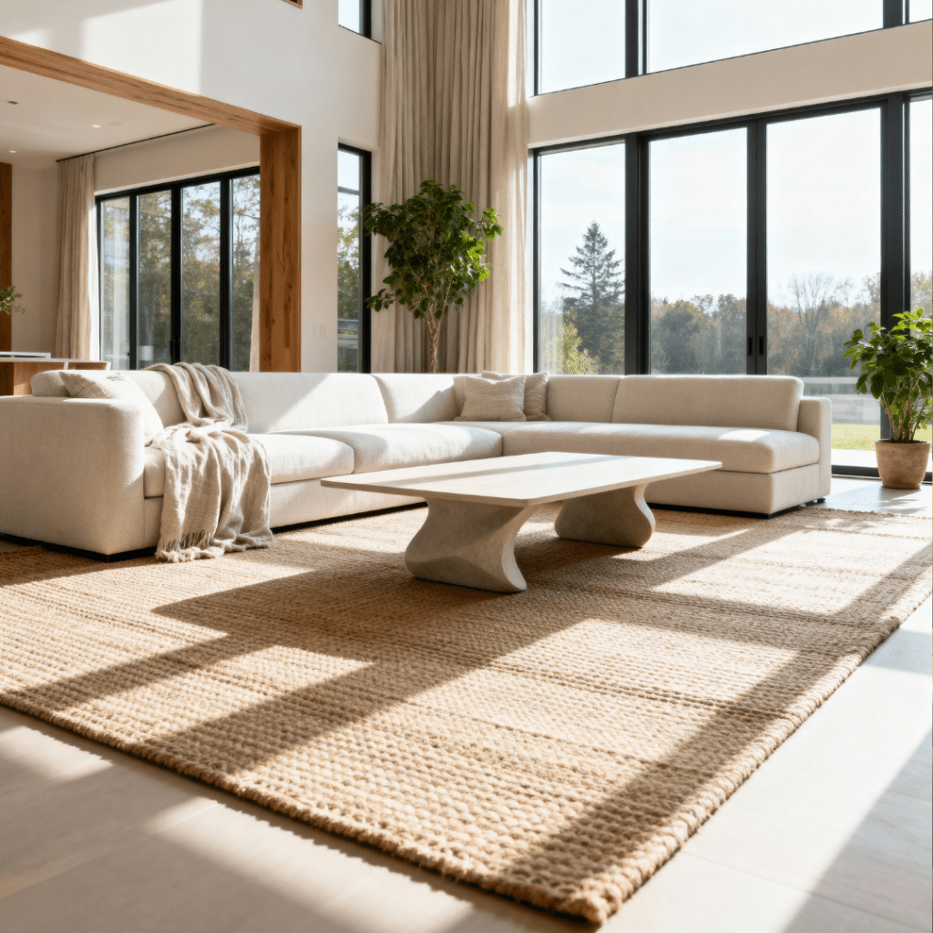 Bright modern small prefab home interior in Caledon, Ontario by My Own Cottage, showing natural light, efficient layouts, and benefits such as energy savings and fast build timelines.