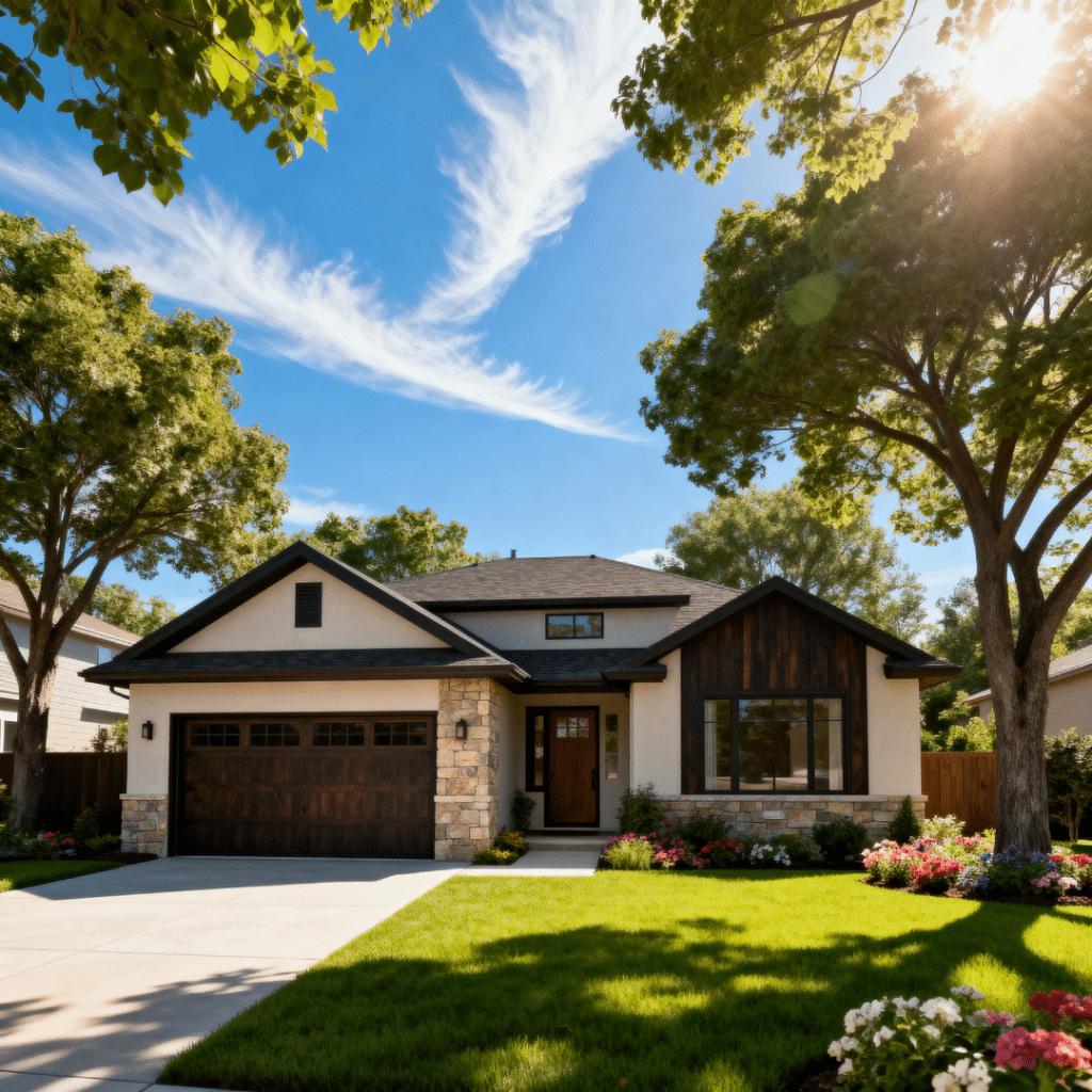 Modern small prefab home with garage in Halton Hills, Ontario — built by My Own Cottage through a smooth, code-compliant process.