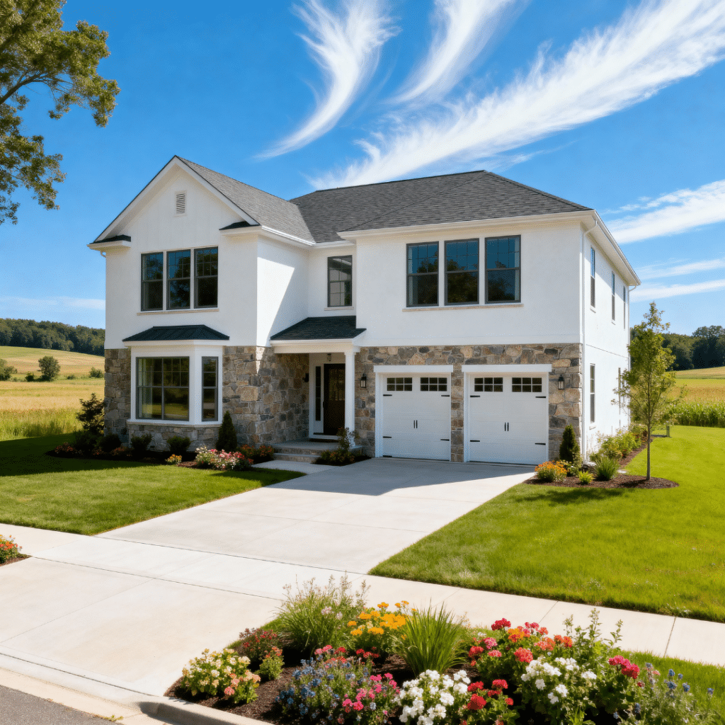Luxury prefab home in Halton Hills with garage, ideal for rental and executive housing investment, built by My Own Cottage.