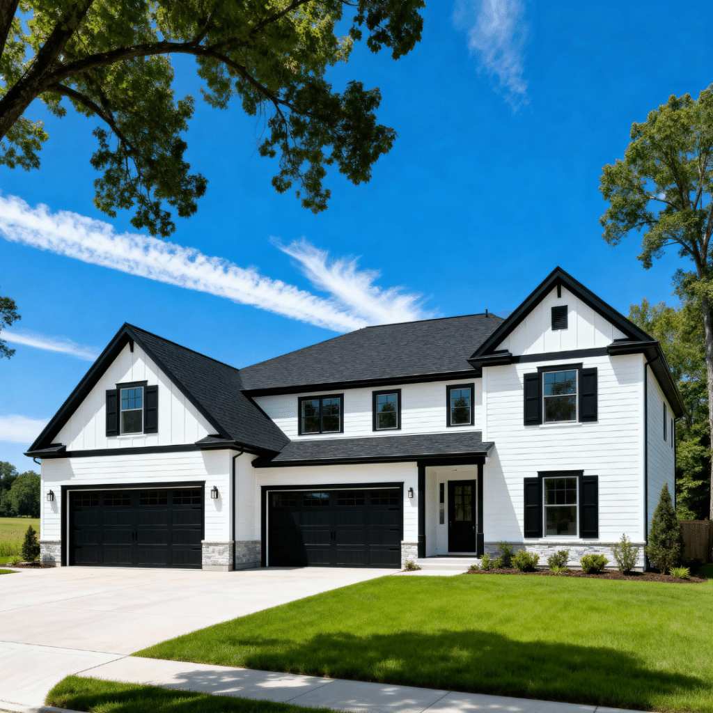 Luxury prefab home with dual garages in Halton Hills, Ontario by My Own Cottage — premium modern design with smart, customizable features.