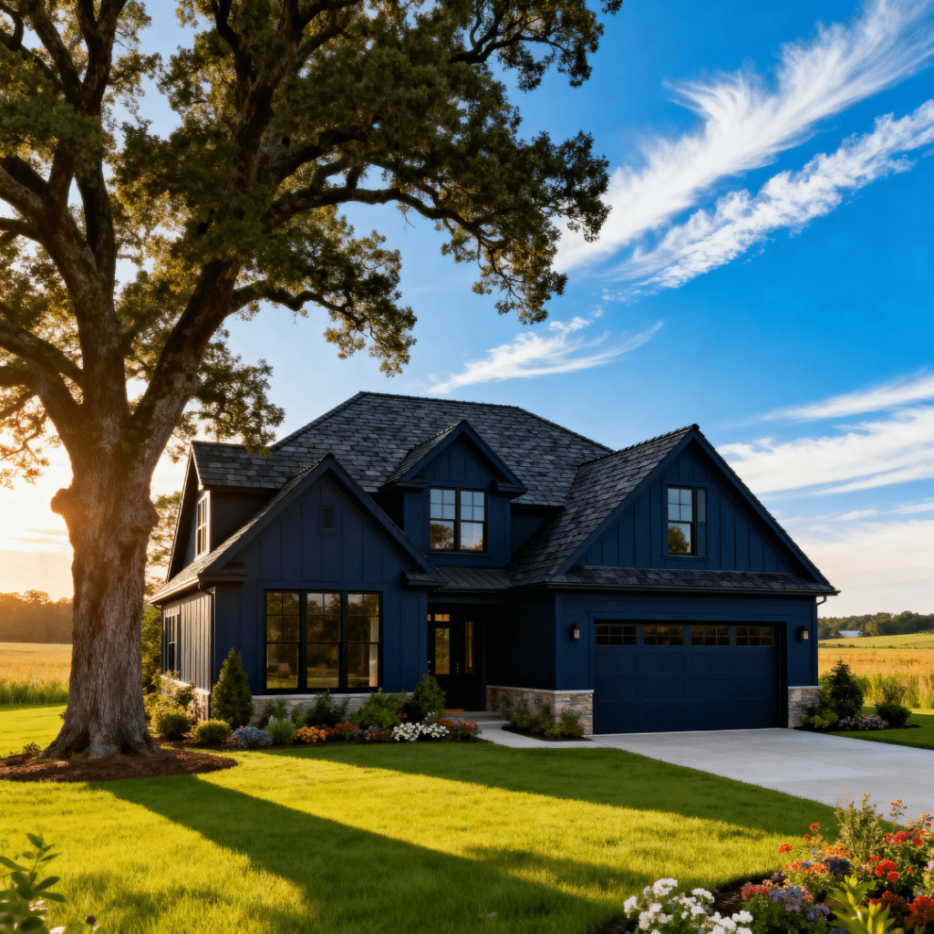 Luxury suburban prefab home with garage in Orillia, Ontario — My Own Cottage’s seamless prefab buying experience for Simcoe County homeowners.