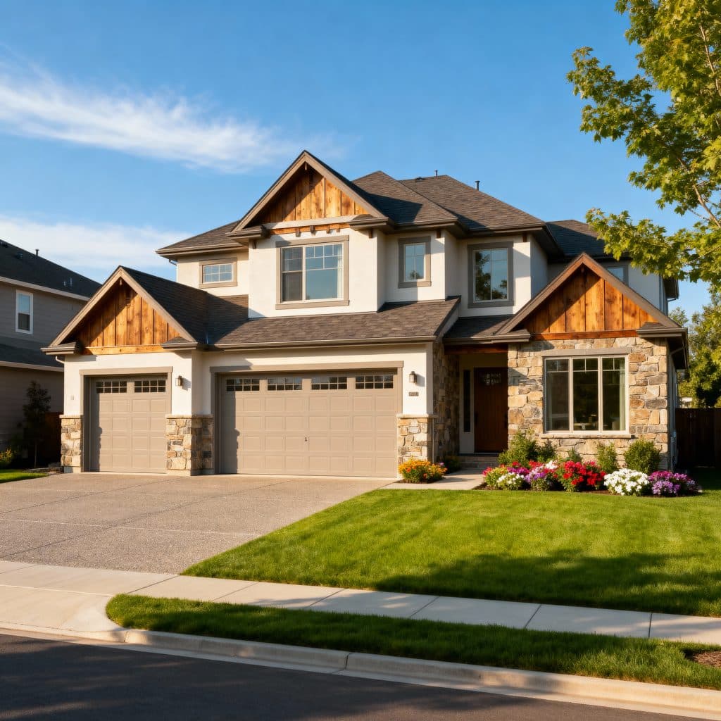 Modern prefab home for sale in Halton Hills by My Own Cottage with garage and sustainable suburban design in Ontario