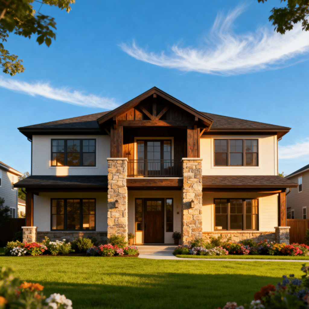 Small luxury prefab home in suburban Orillia, Ontario — My Own Cottage design highlighting long-term savings, energy efficiency, and lasting value.